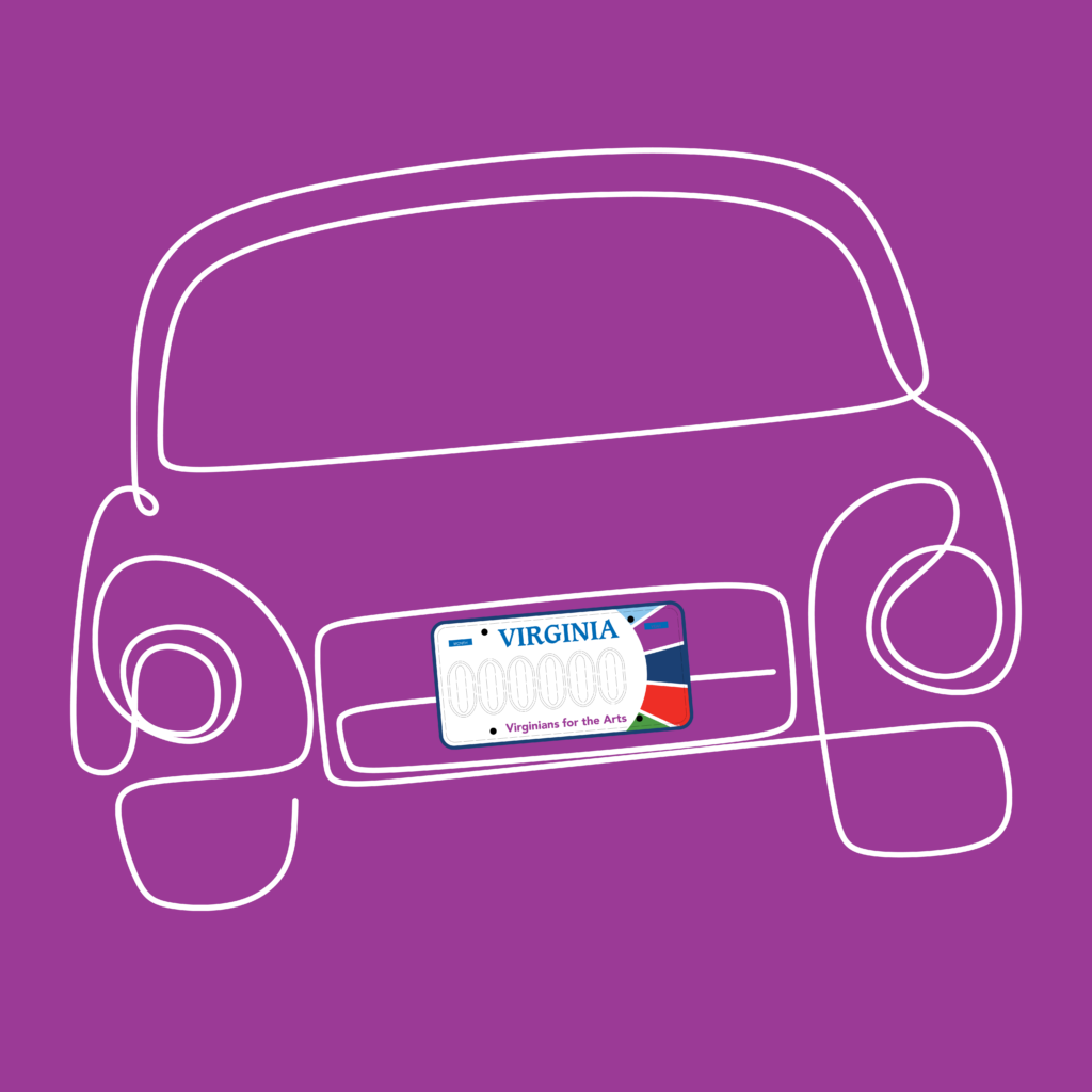 VCA የፍቃድ ሰሌዳ መኪና MagentaBkgd